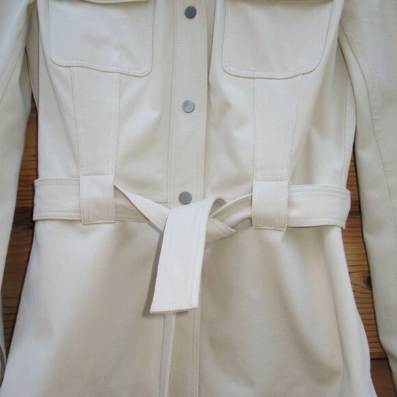 Elie Tahari Belted Tan Safari Jacket - Picture 3 of 7